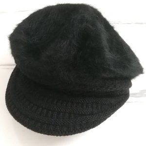 Black Women Hat Faux Fur Cap Winter Warm New
